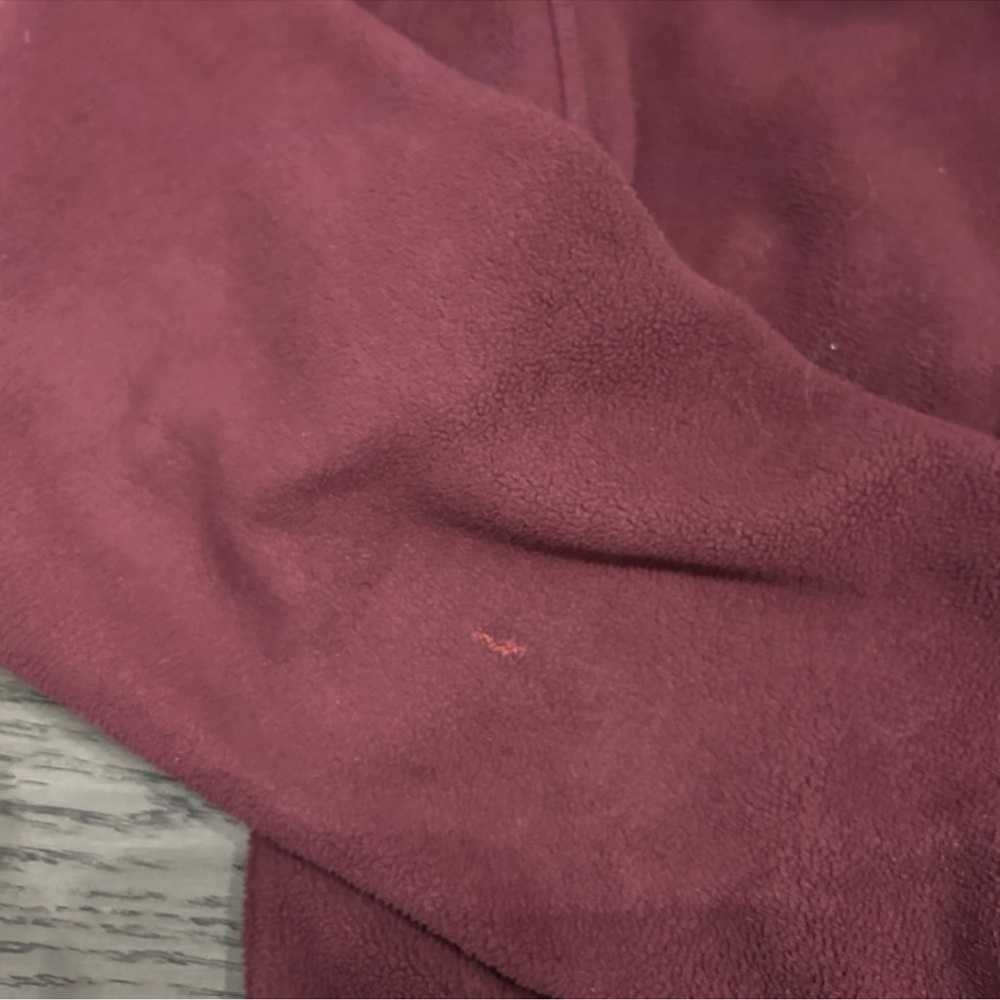 TNA polar fleece burgundy quarter zip XS - Picture 2 of 5